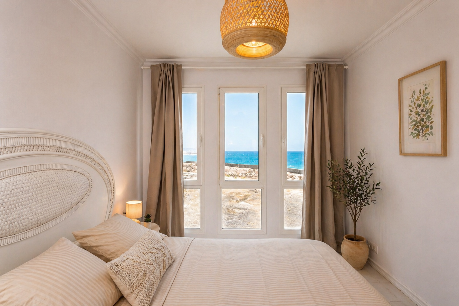 Atlantic outlook from the bed