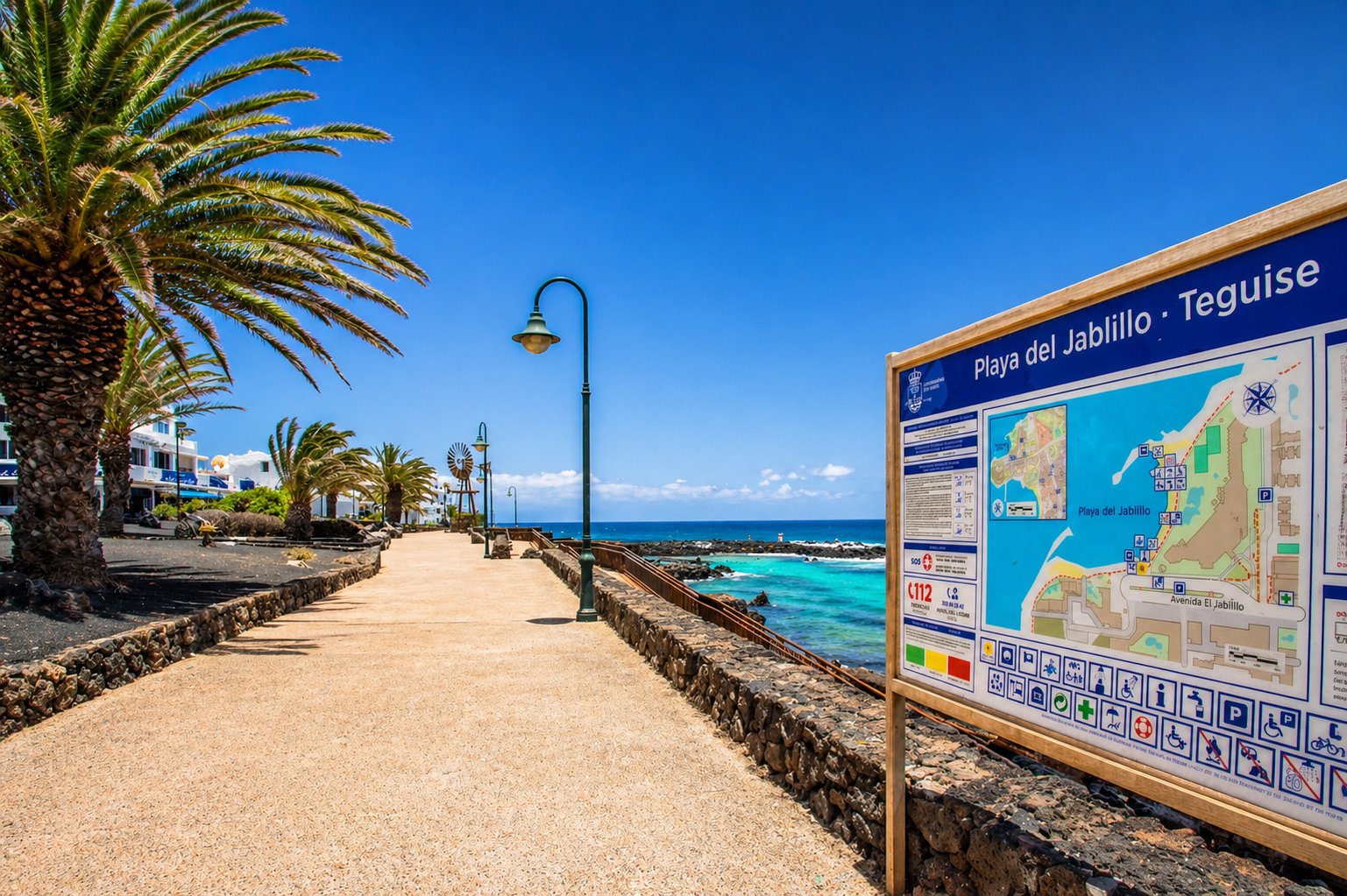 Coastal promenade in Costa Teguise